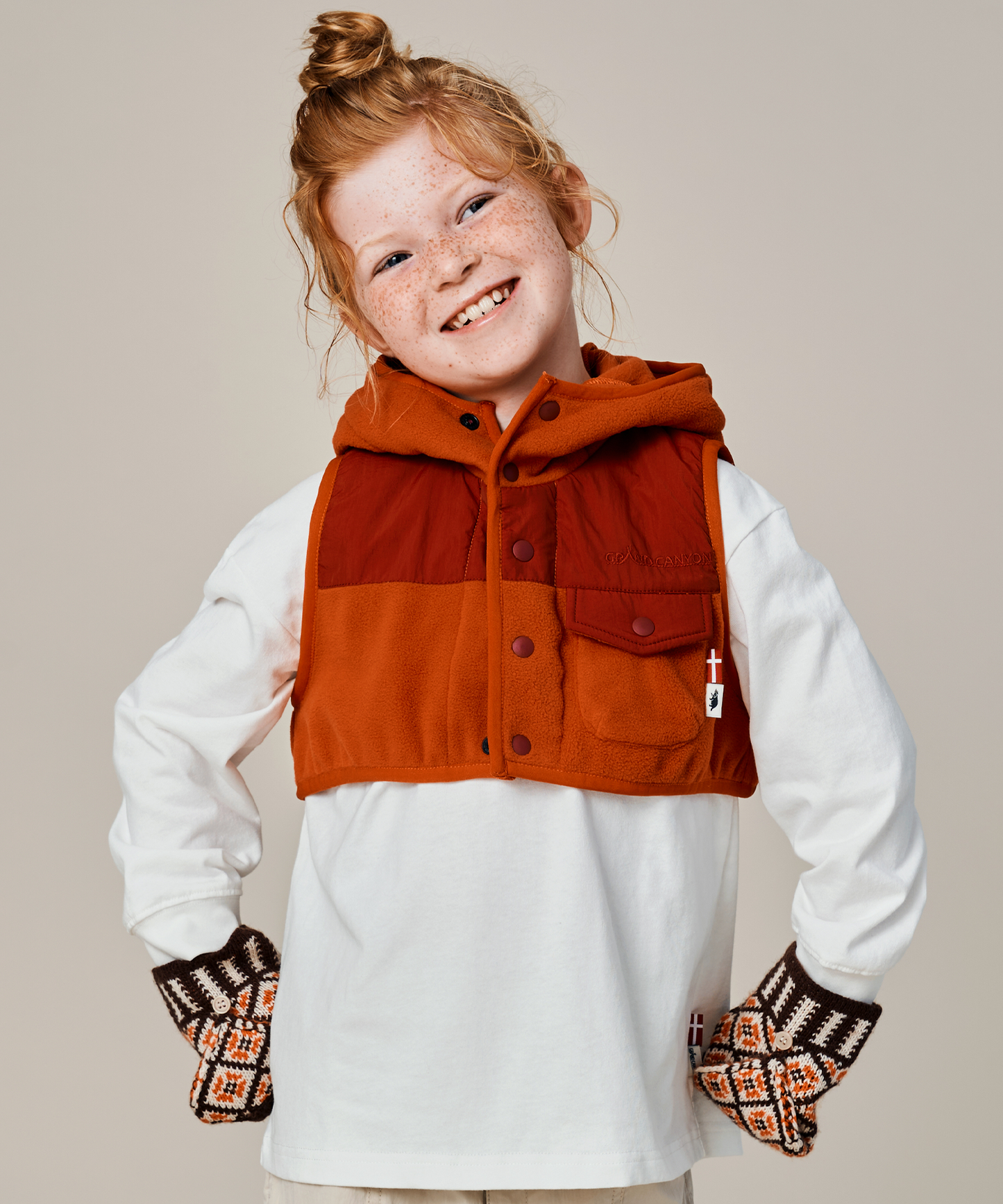 KID'S LATVIA MITTENS
