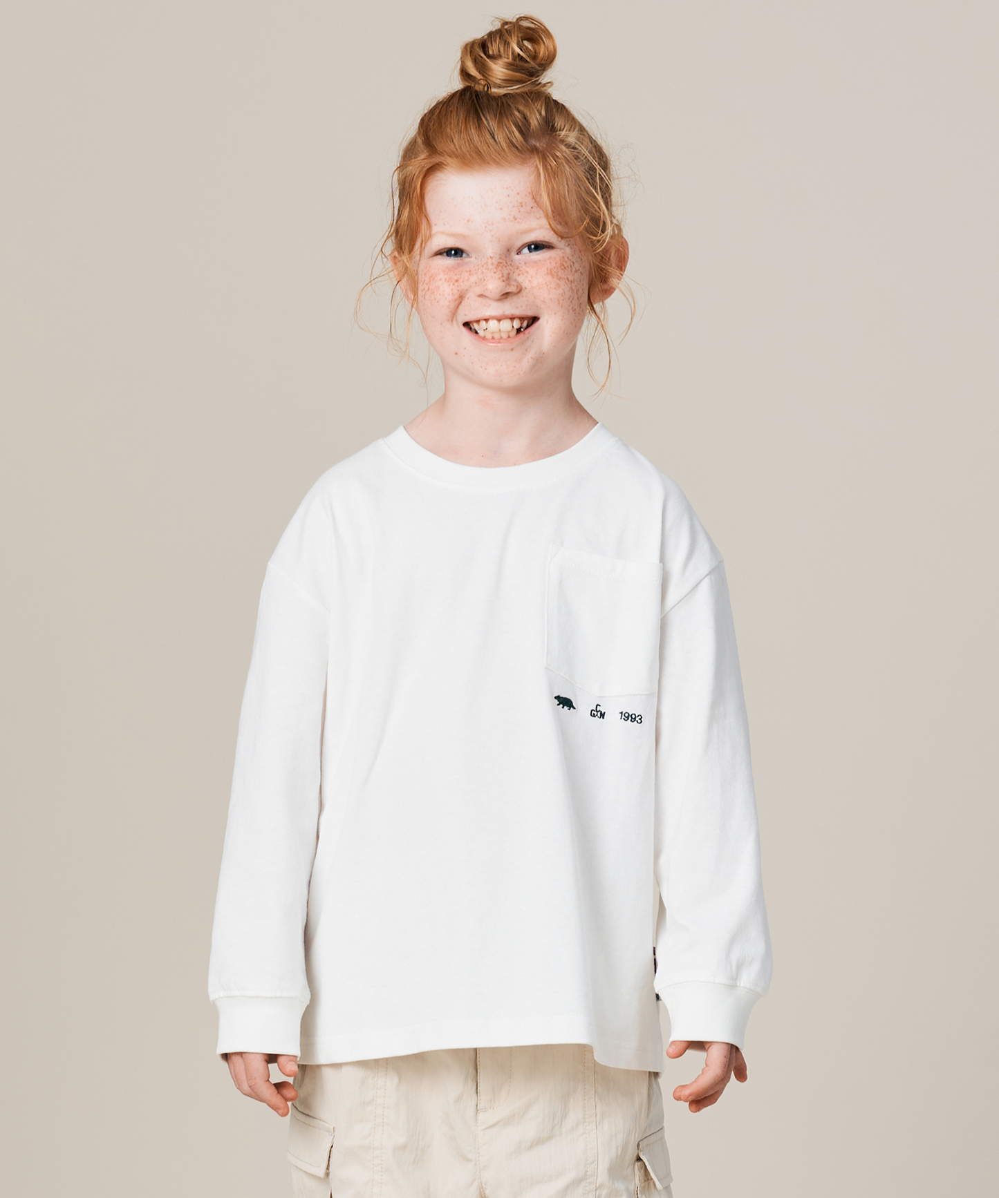 KID'S L/S EMBROIDERY TEE