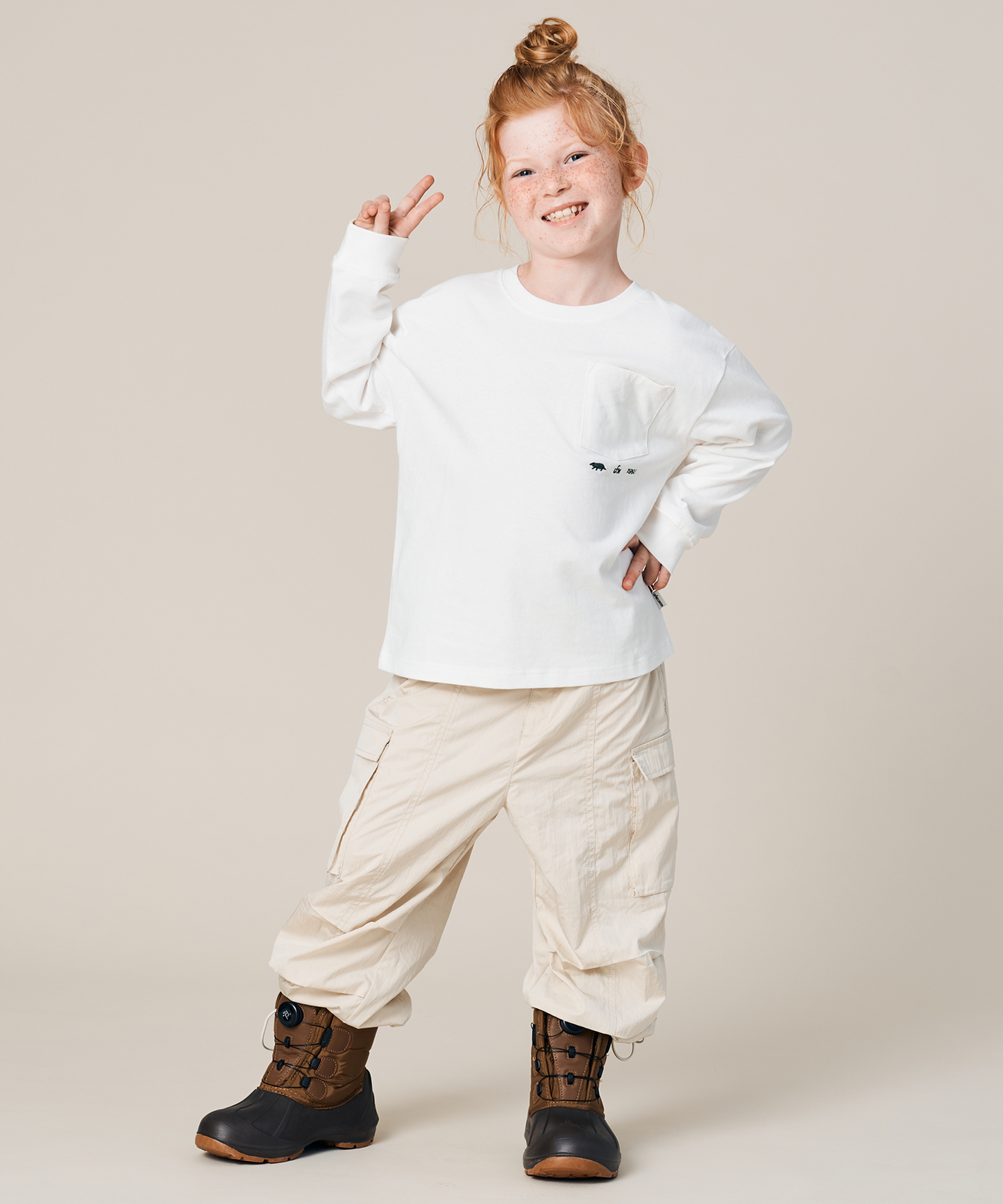 KID'S L/S EMBROIDERY TEE