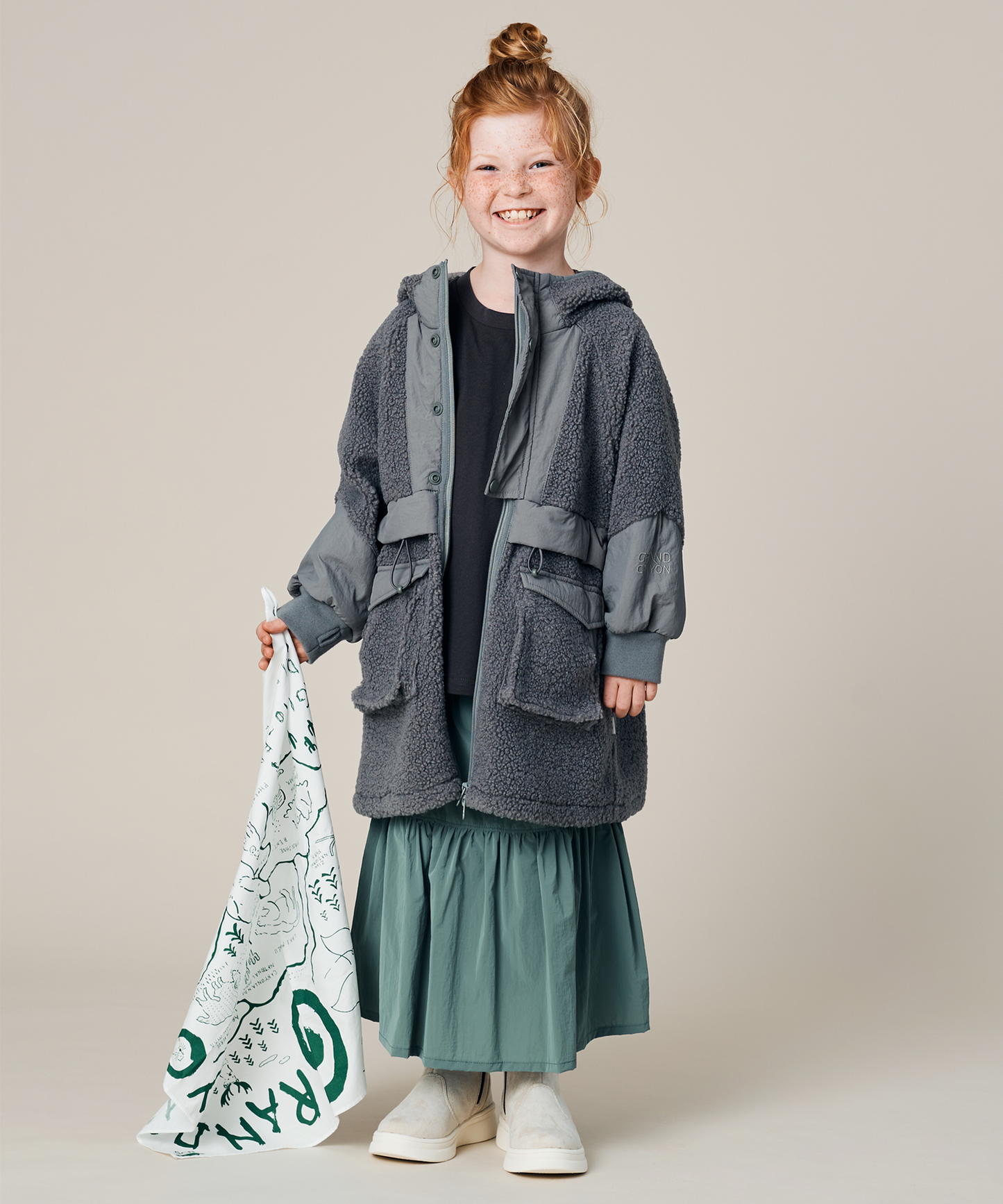 KID'S BELTED TIRED SKIRT