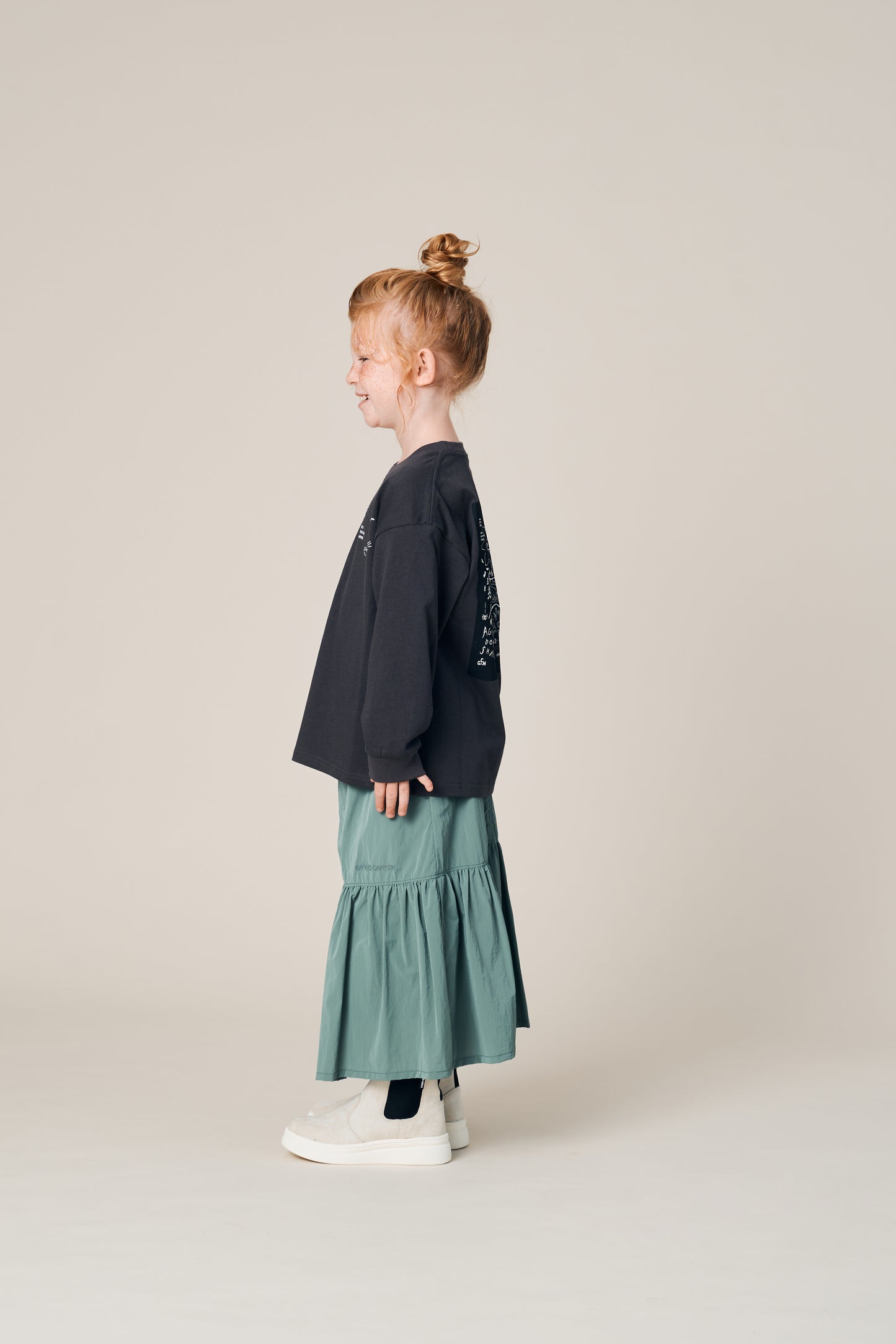 KID'S L/S BANDANA PRINT TEE