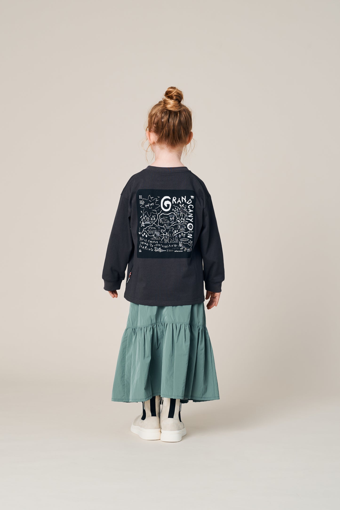 KID'S L/S BANDANA PRINT TEE