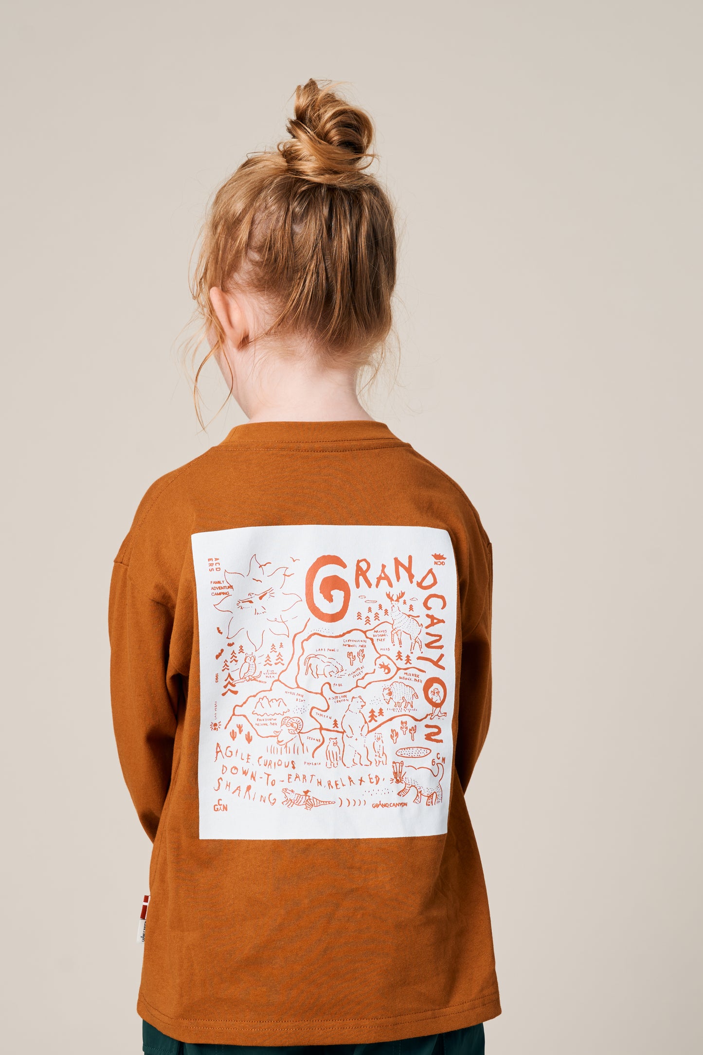 KID'S L/S BANDANA PRINT TEE