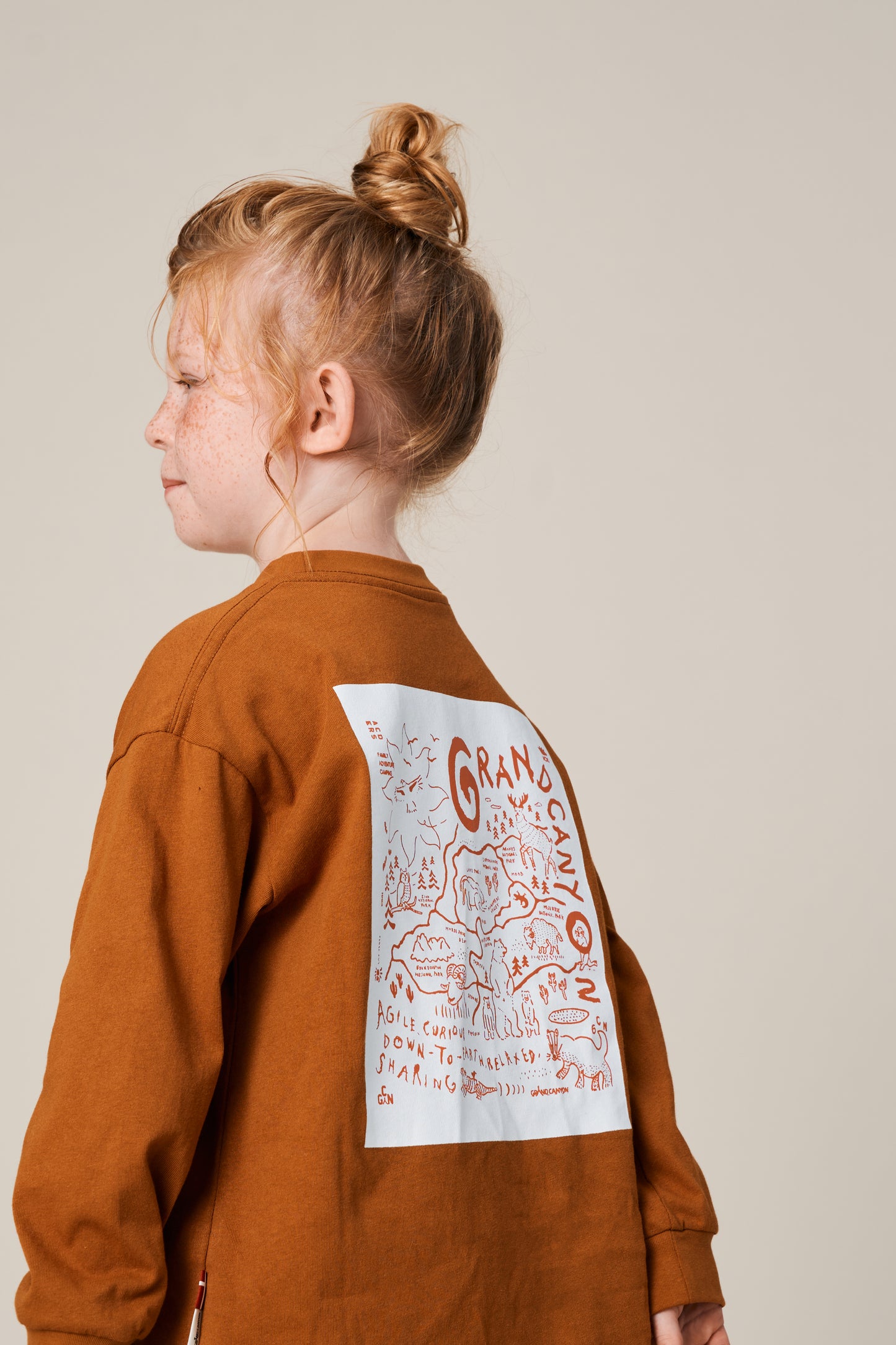 KID'S L/S BANDANA PRINT TEE
