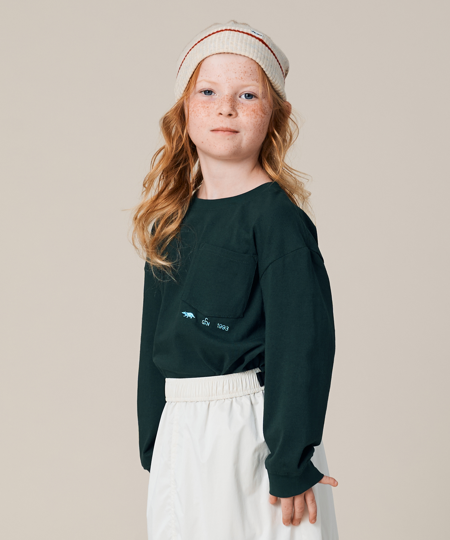 KID'S L/S EMBROIDERY TEE
