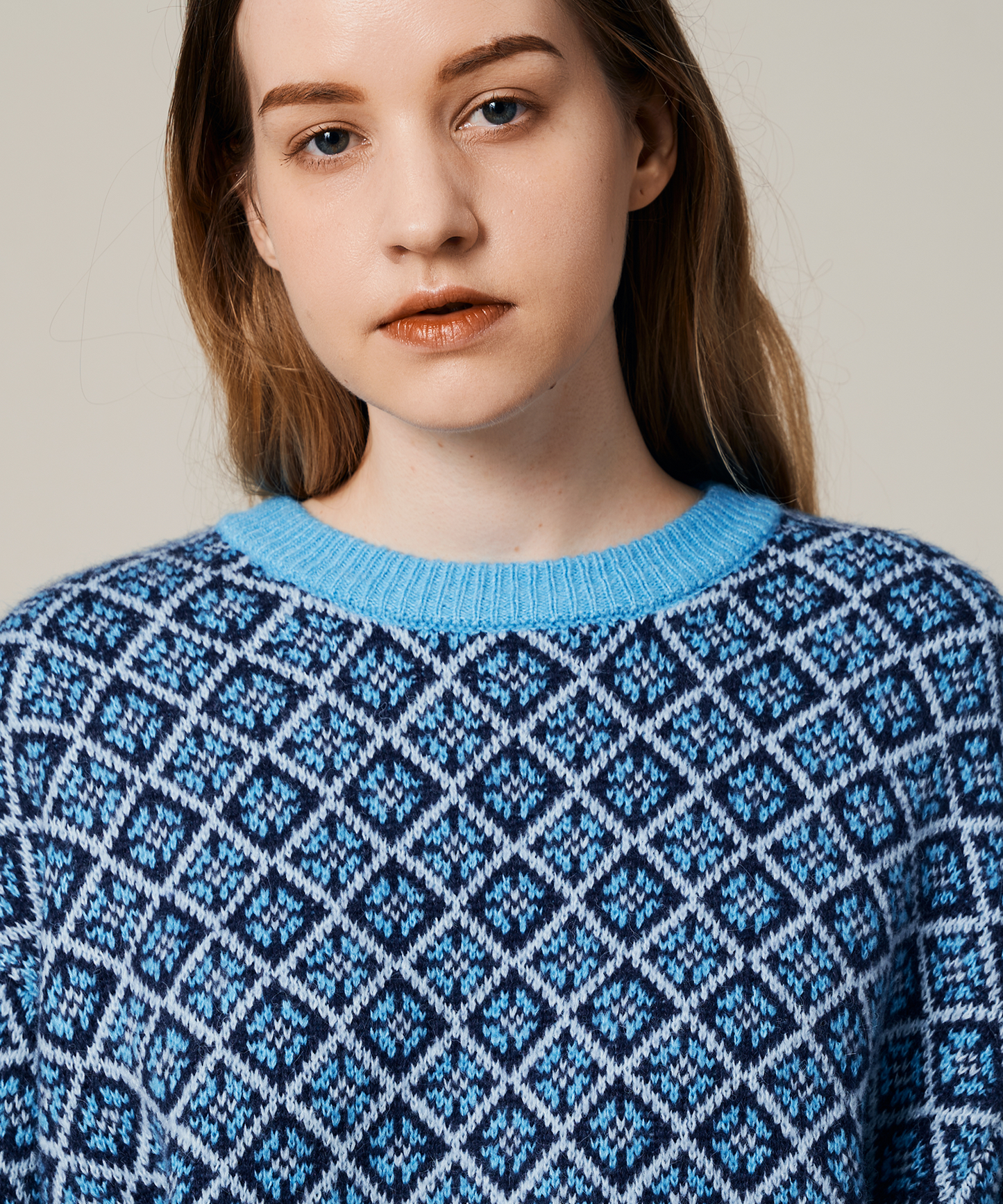 UNISEX LATVIAJACQARD KNIT PO