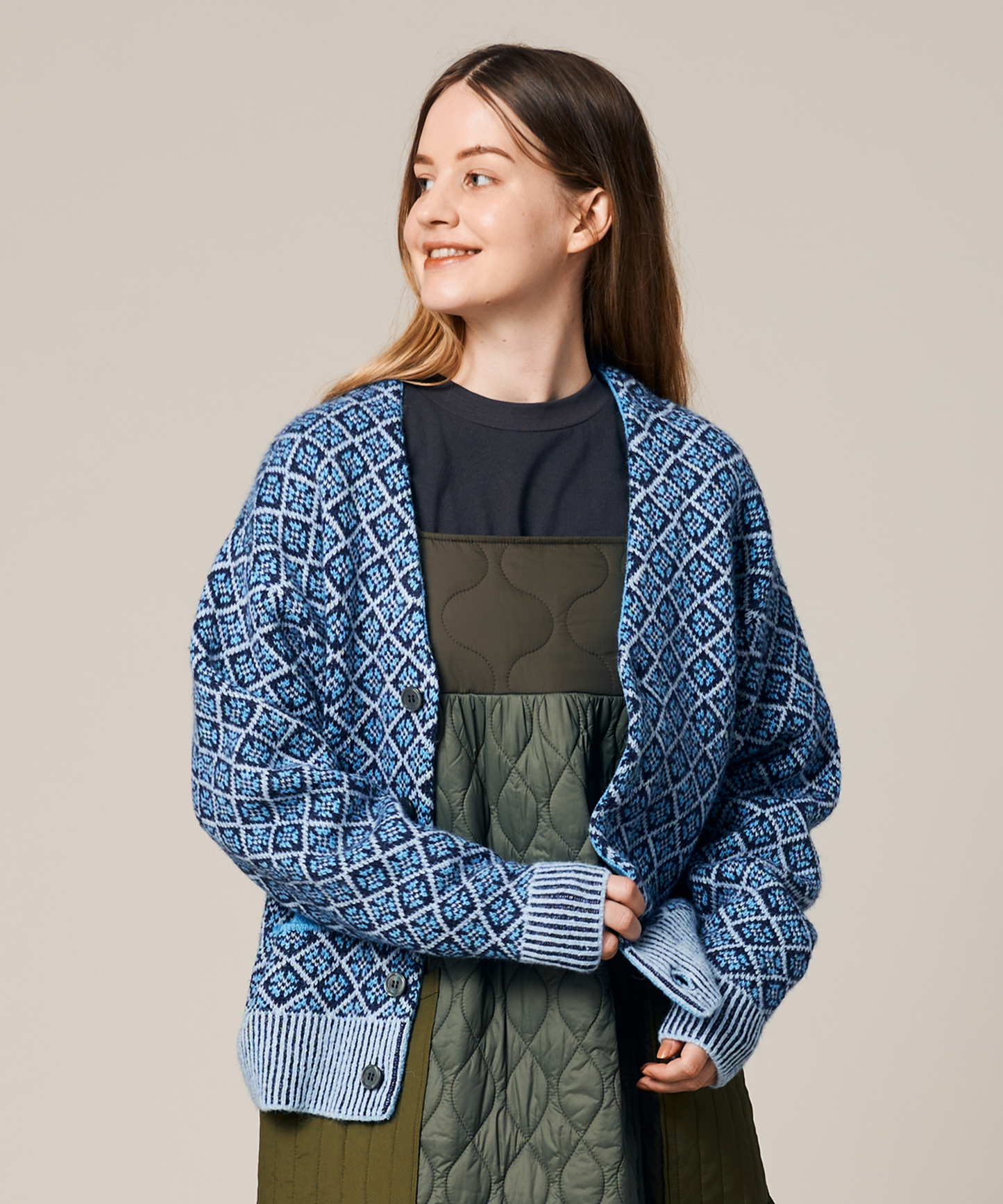 UNISEX LATVIAJACQARD KNIT CD