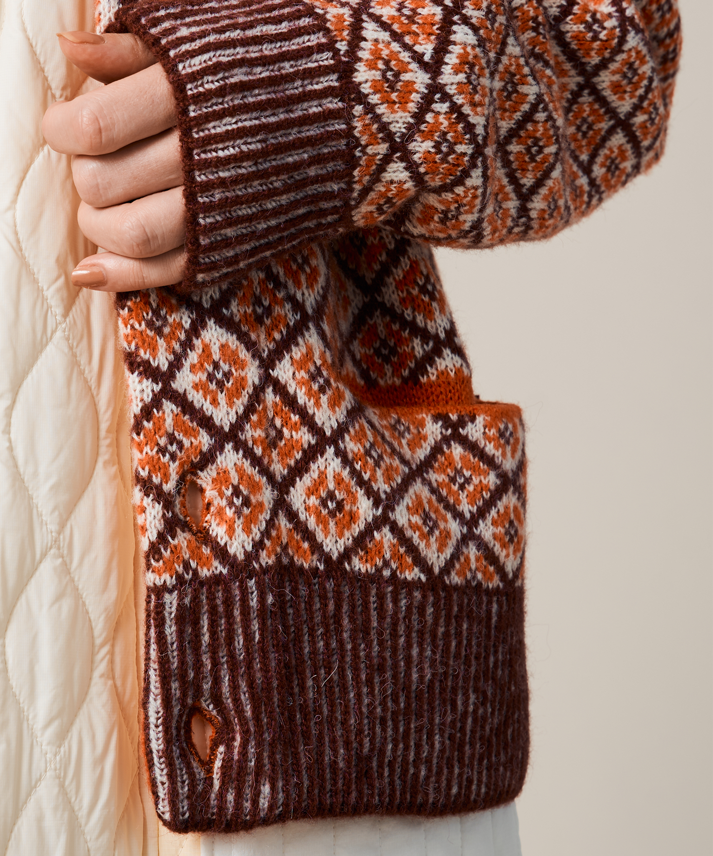 UNISEX LATVIAJACQARD KNIT CD