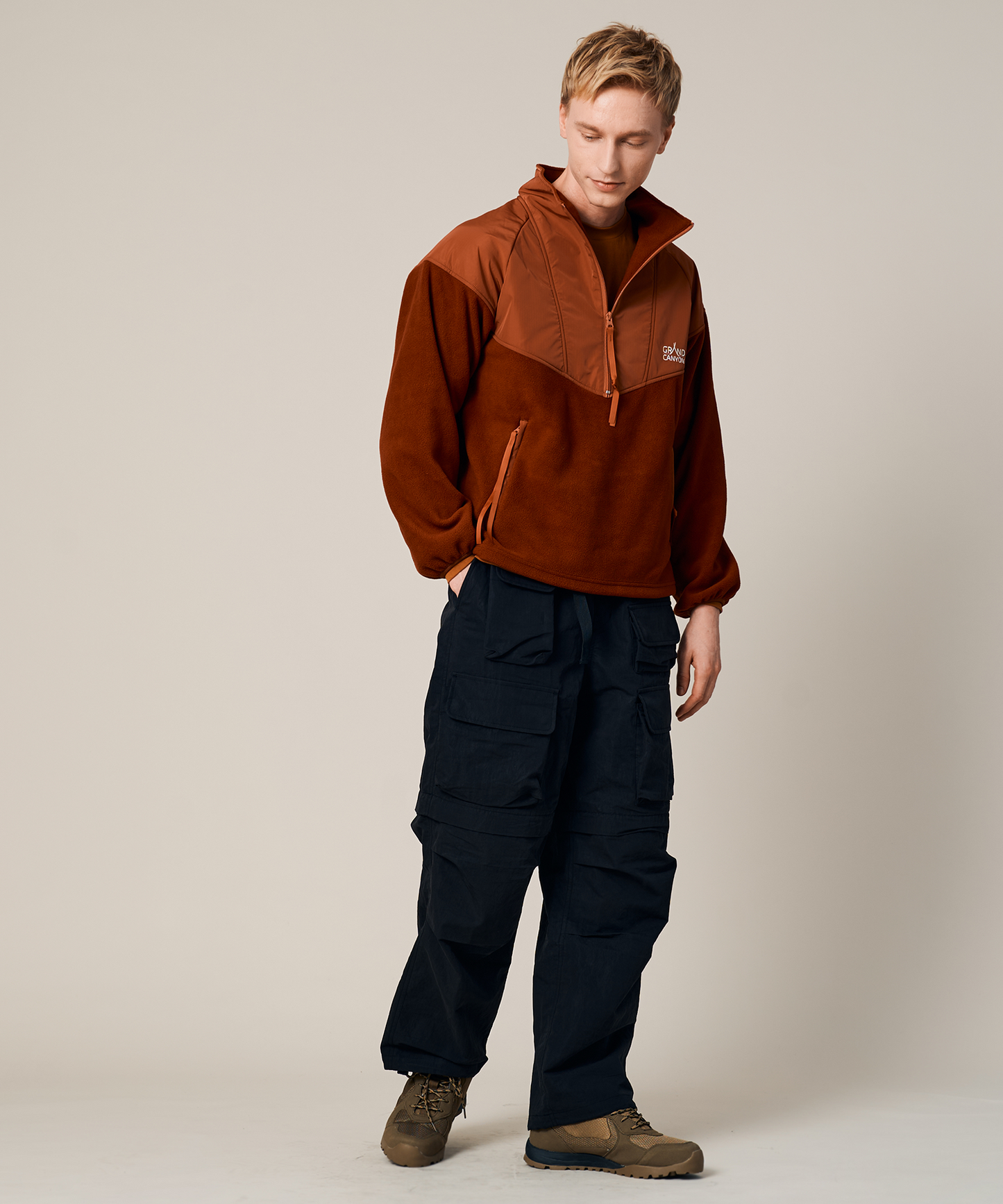 UNISEX FLEECE HULF ZIP PO