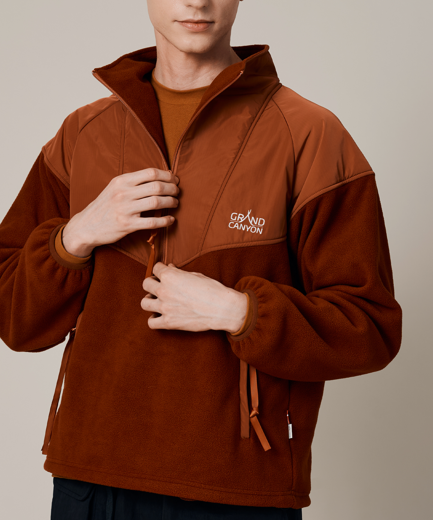 UNISEX FLEECE HULF ZIP PO