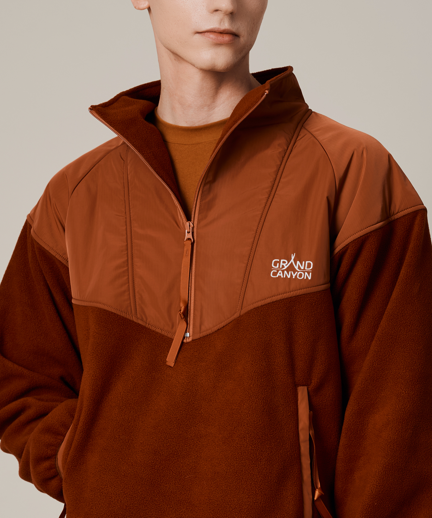 UNISEX FLEECE HULF ZIP PO