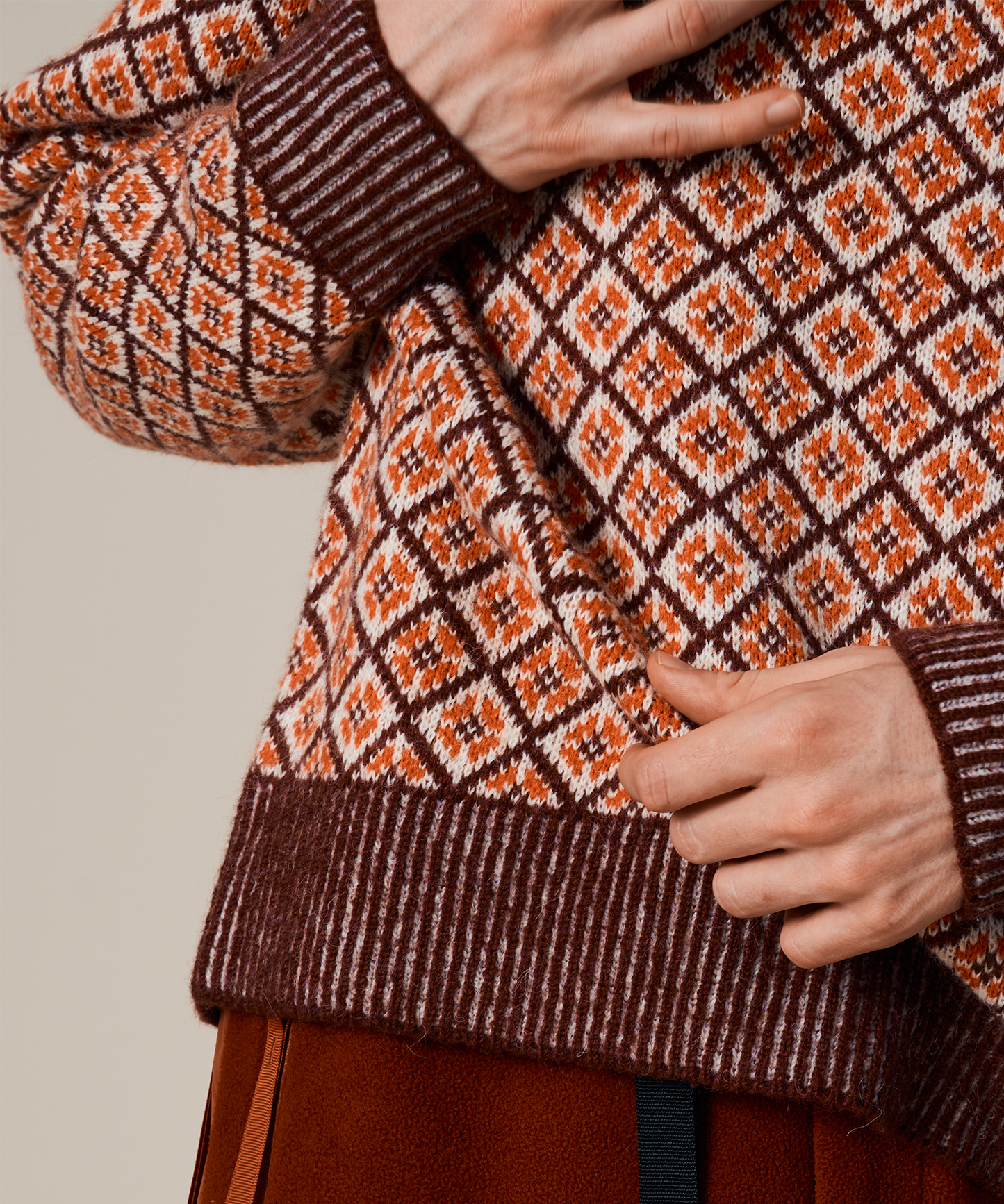 UNISEX LATVIAJACQARD KNIT PO