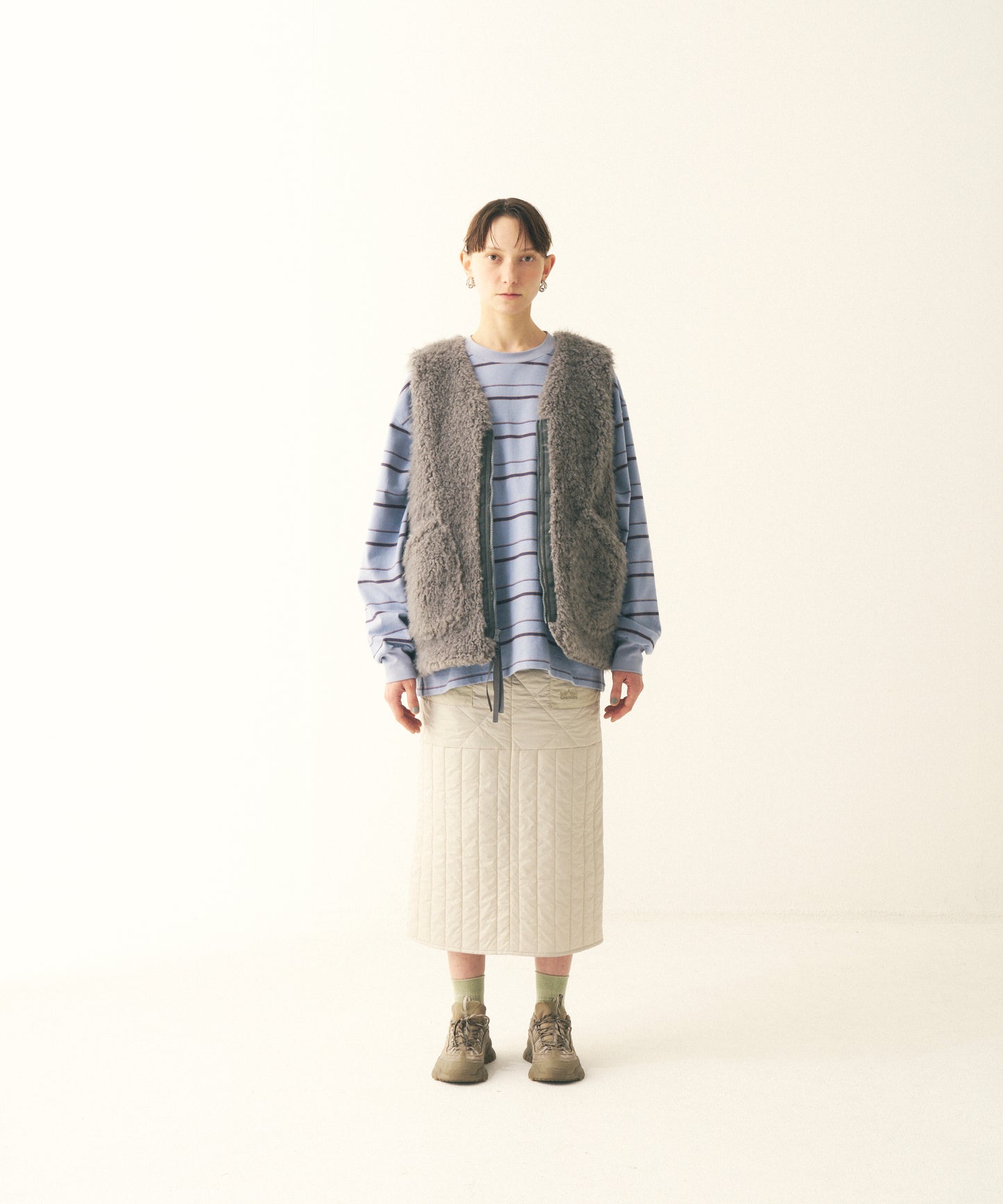 UNISEX PADDED REVERSIBLE FUR VEST