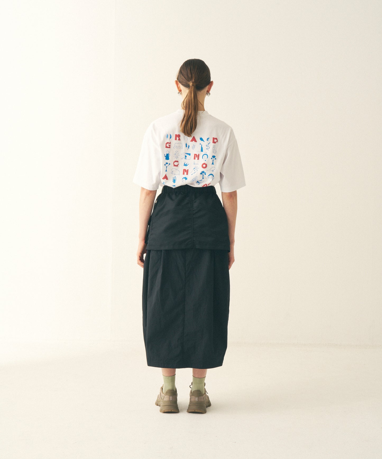 COCOON SKIRT WITH POCKET BELT