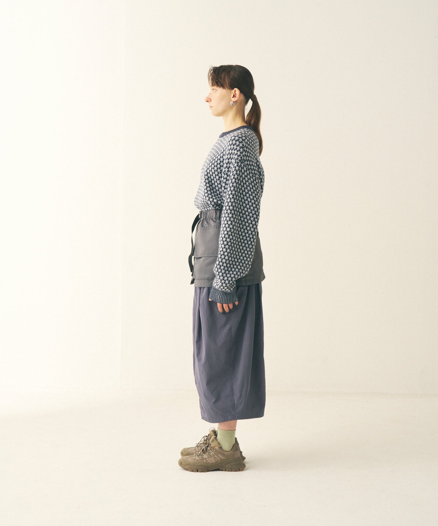 COCOON SKIRT WITH POCKET BELT