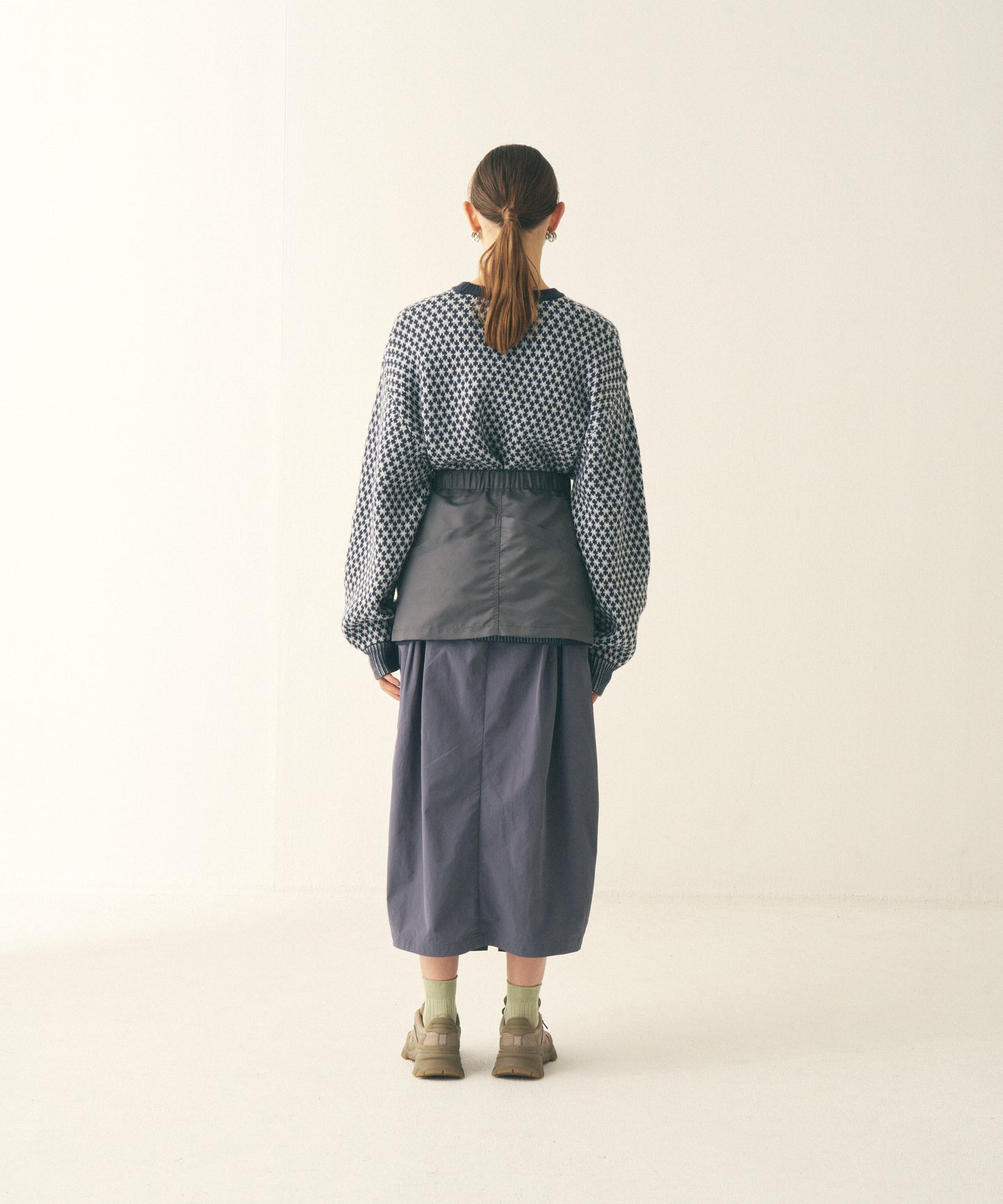 COCOON SKIRT WITH POCKET BELT