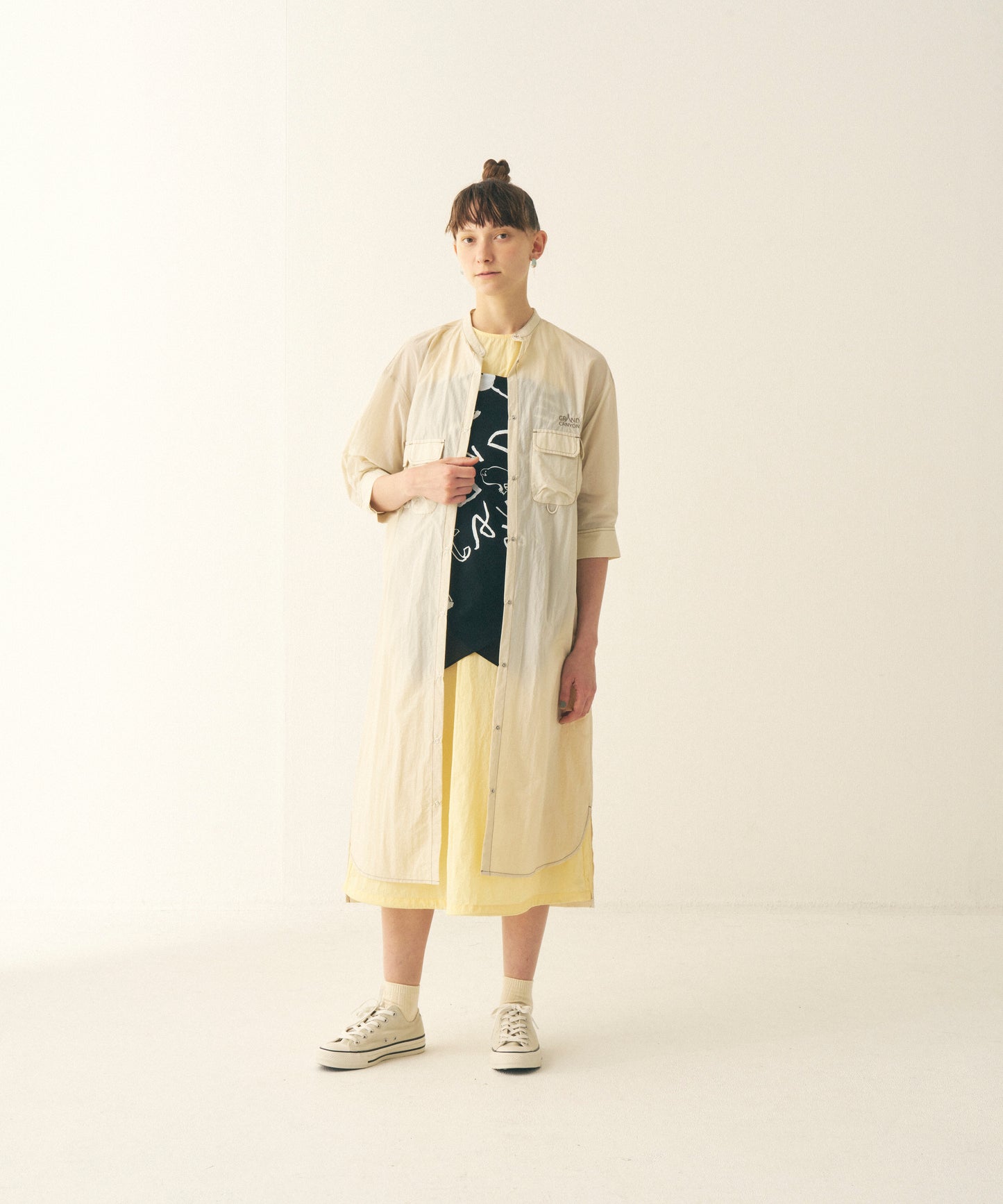 MULTI-POCKET SHIRT ONEPIECE