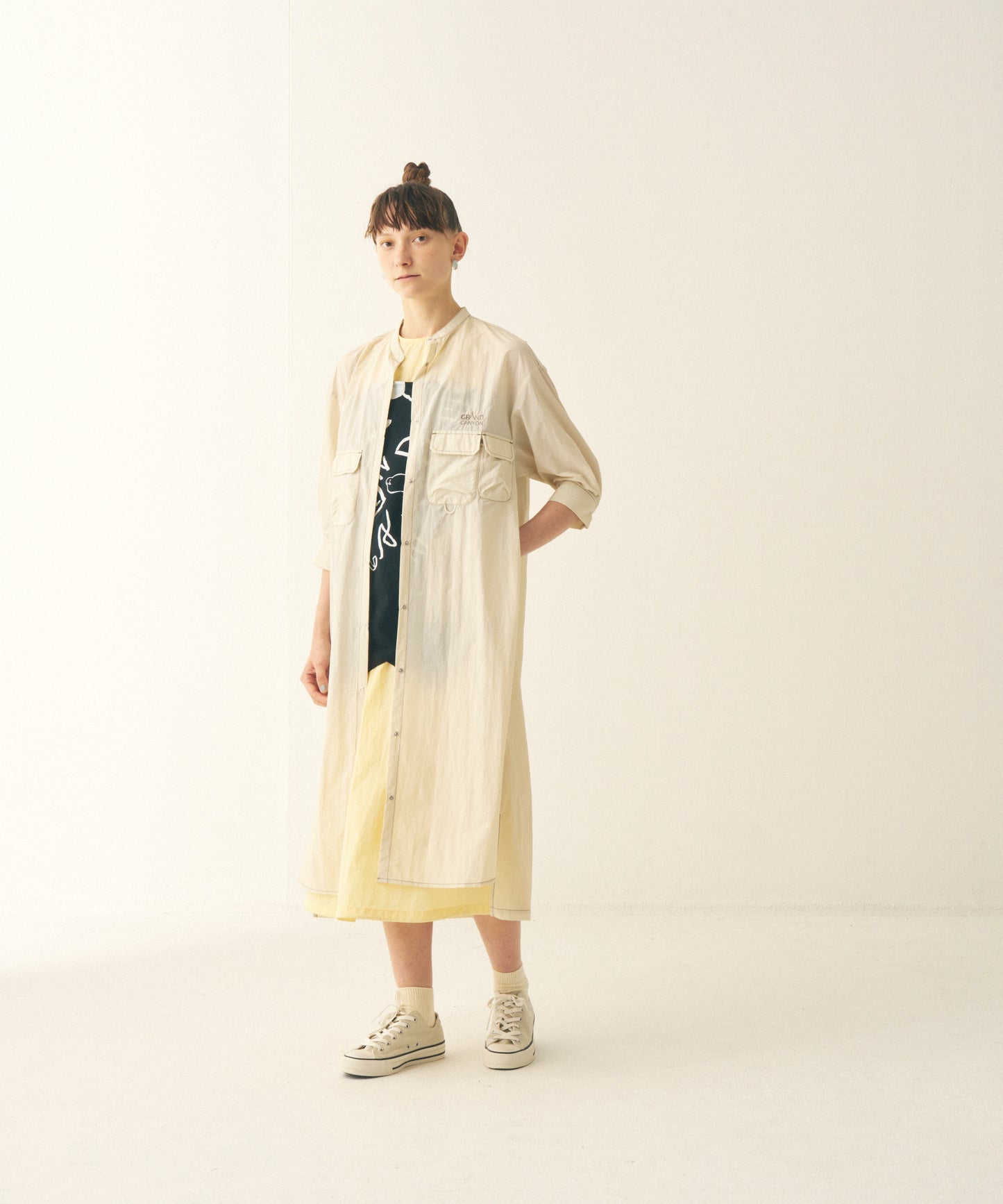 MULTI-POCKET SHIRT ONEPIECE