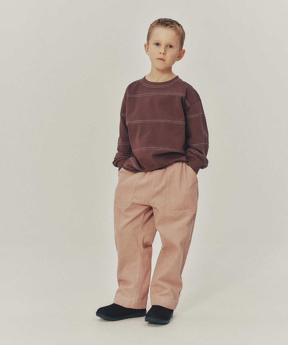 KIDS BORDER STITCH TEE