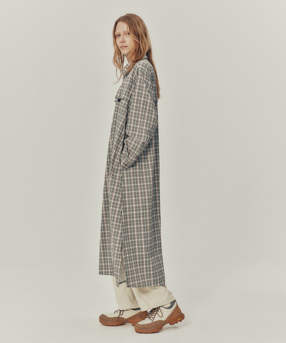 NYLON STRETCH SHIRT ONEPIECE