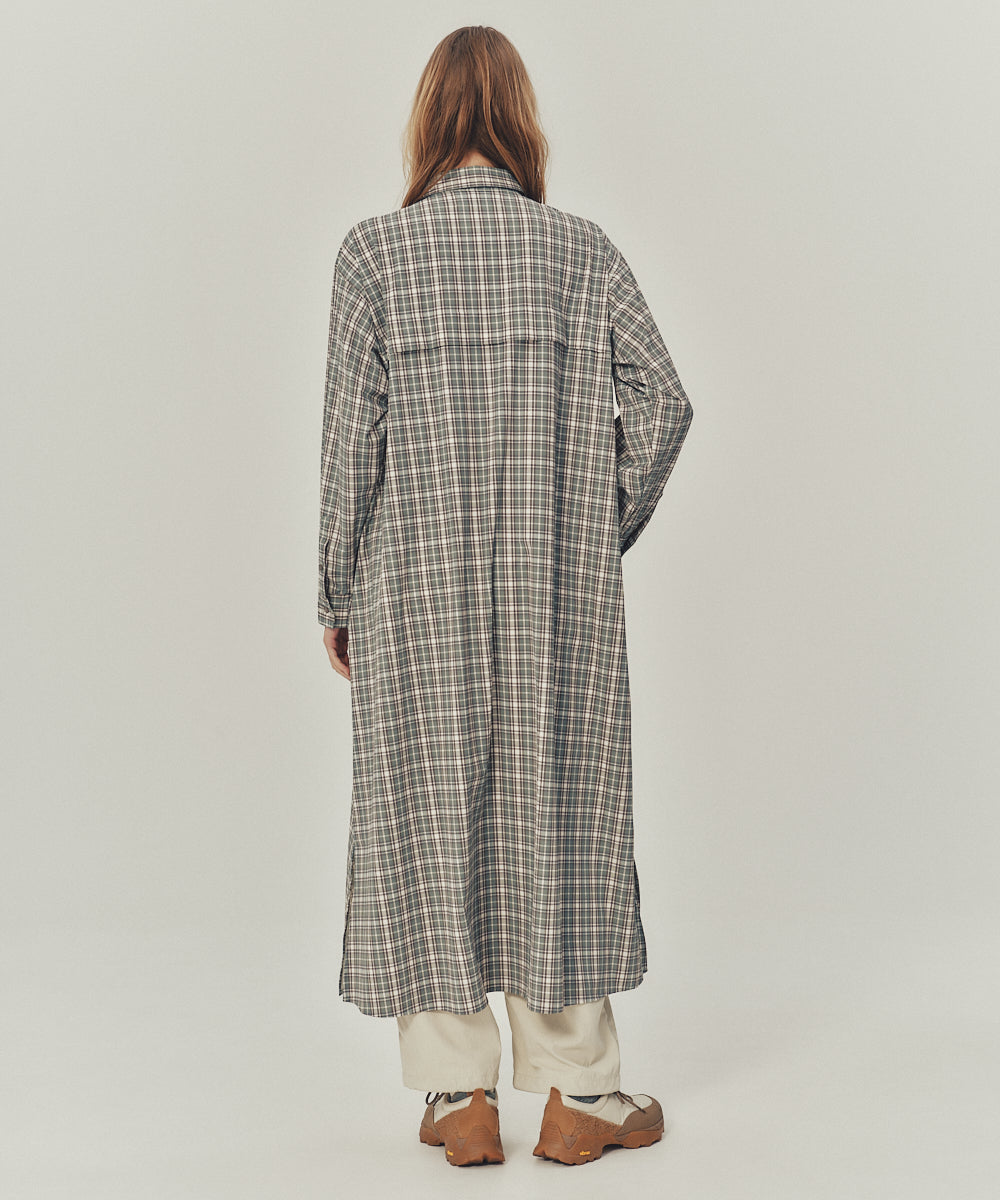 NYLON STRETCH SHIRT ONEPIECE