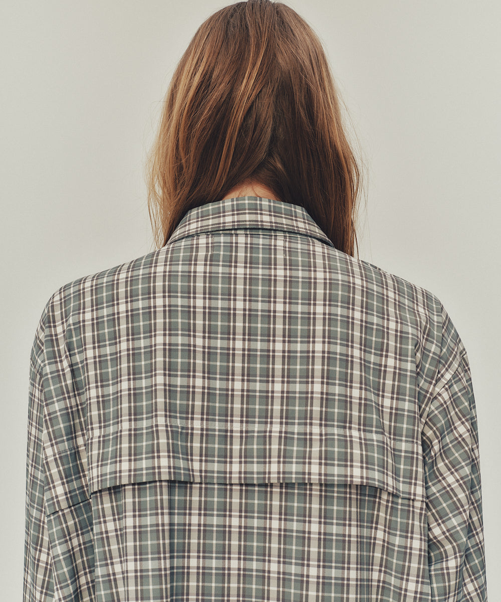 NYLON STRETCH SHIRT ONEPIECE