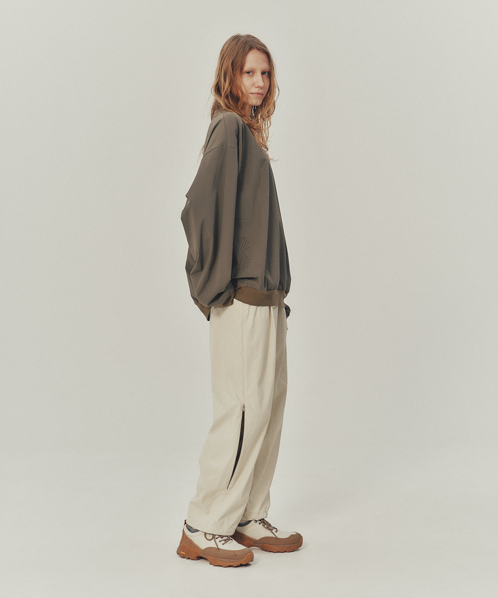 BELTED TUCK PANTS