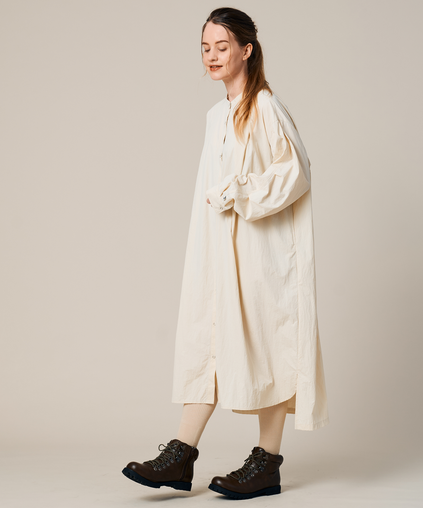 NYLON TUCK ONEPIECE