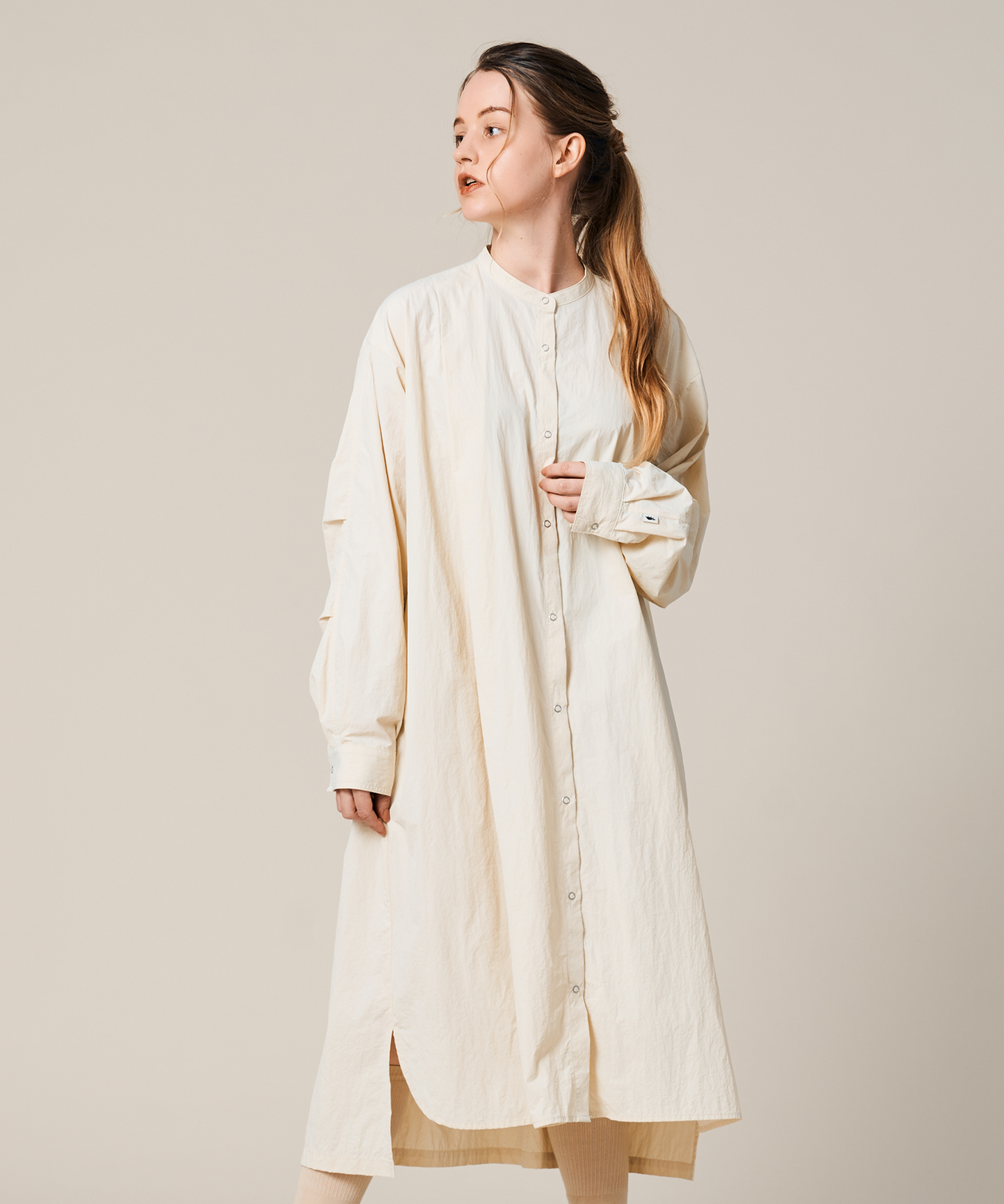 NYLON TUCK ONEPIECE