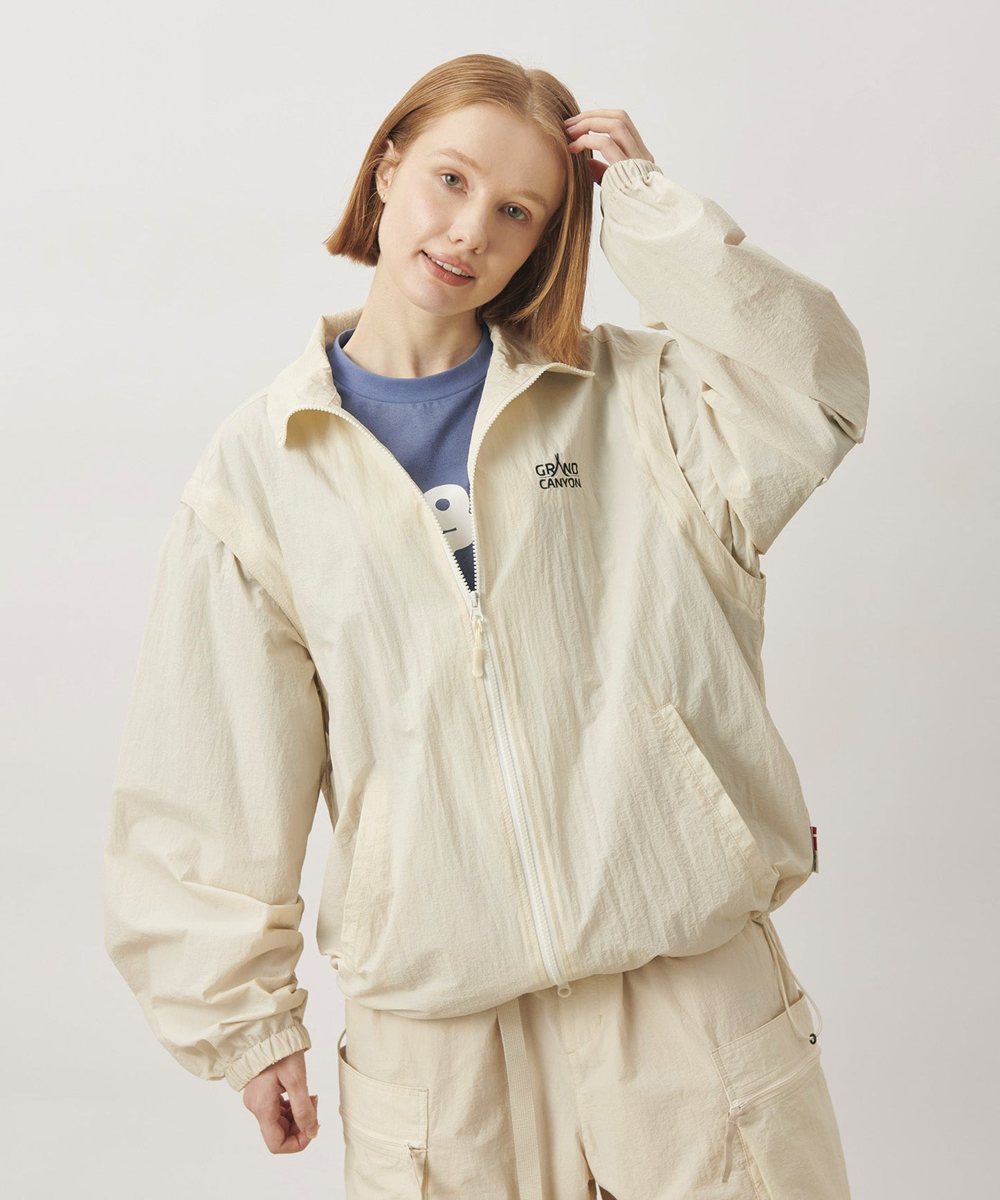 UNISEX WATER REPELLENT 2WAY NYLON BLOUSON