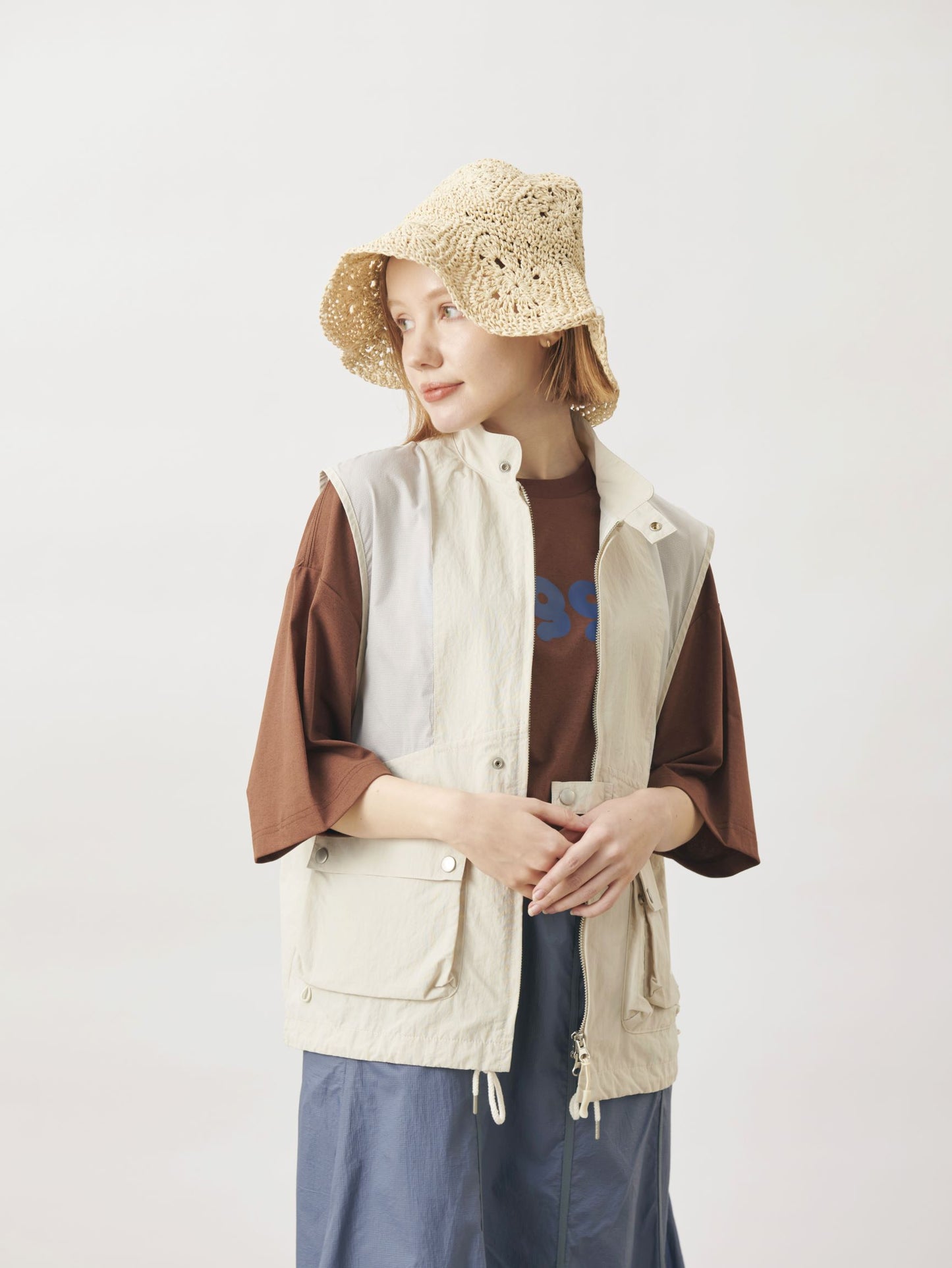 UNISEX SHEER NYLON STAND VEST