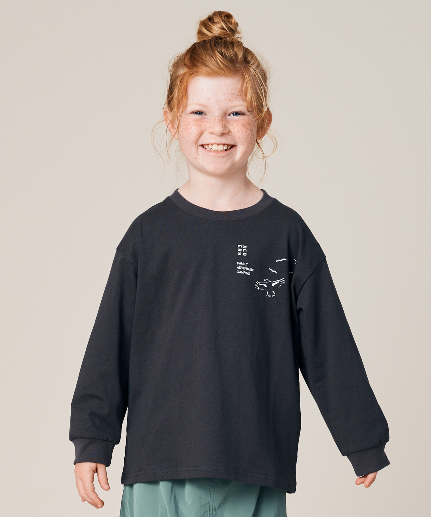 KID'S L/S BANDANA PRINT TEE