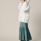 BELTED TIERED SKIRT