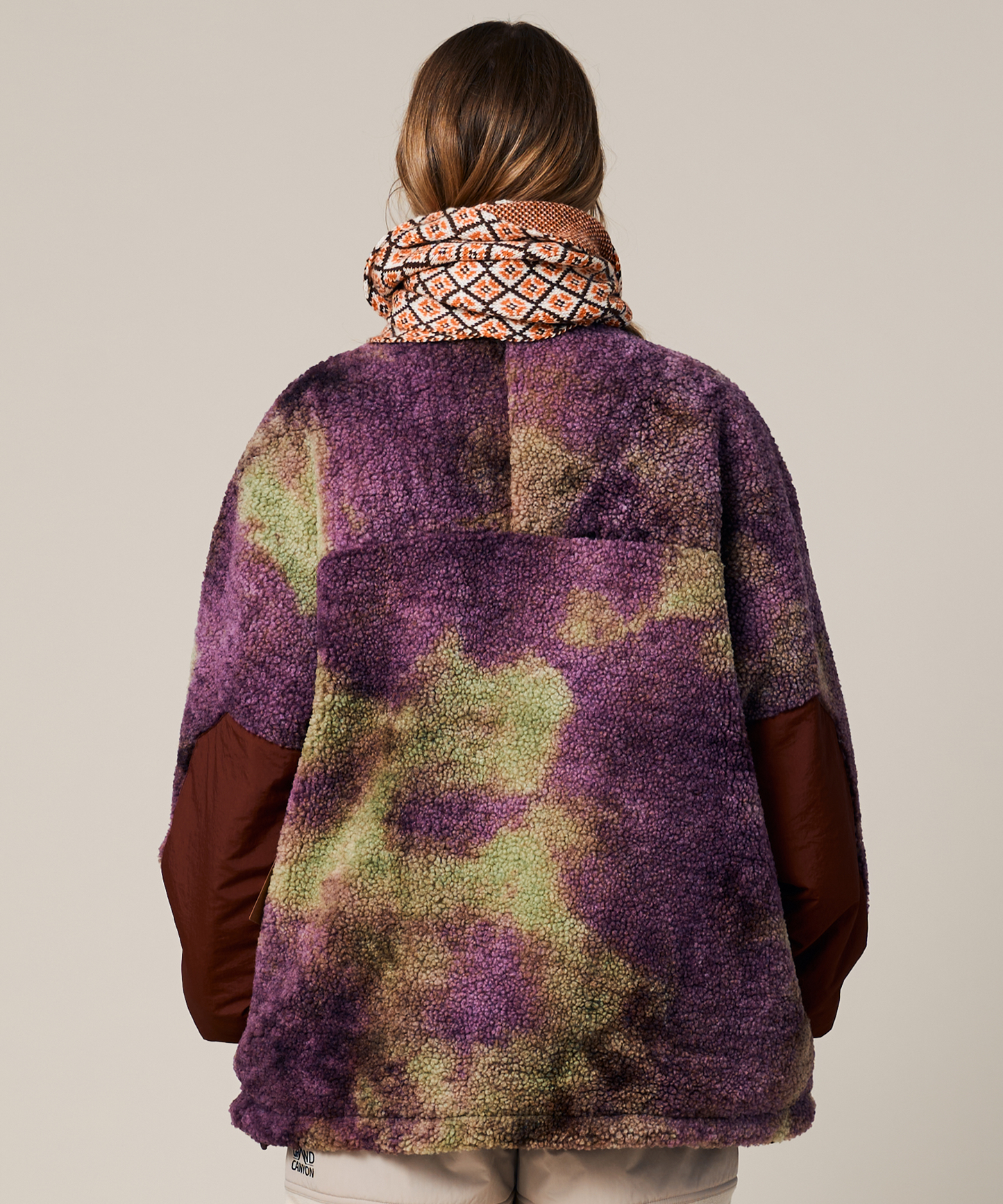 UNISEX REVERSIBLE TIE-DYE BOA JACKET