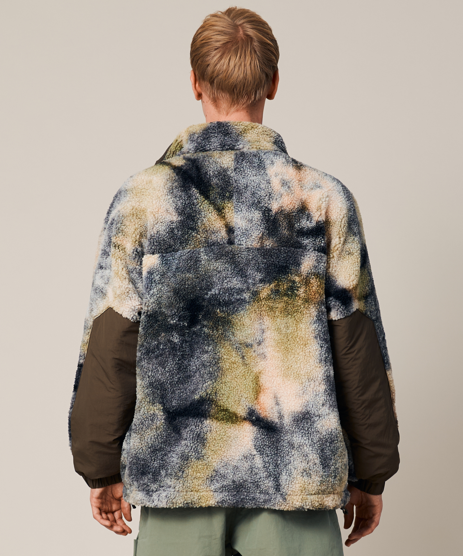 UNISEX REVERSIBLE TIE-DYE BOA JACKET