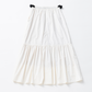 BELTED TIERED SKIRT