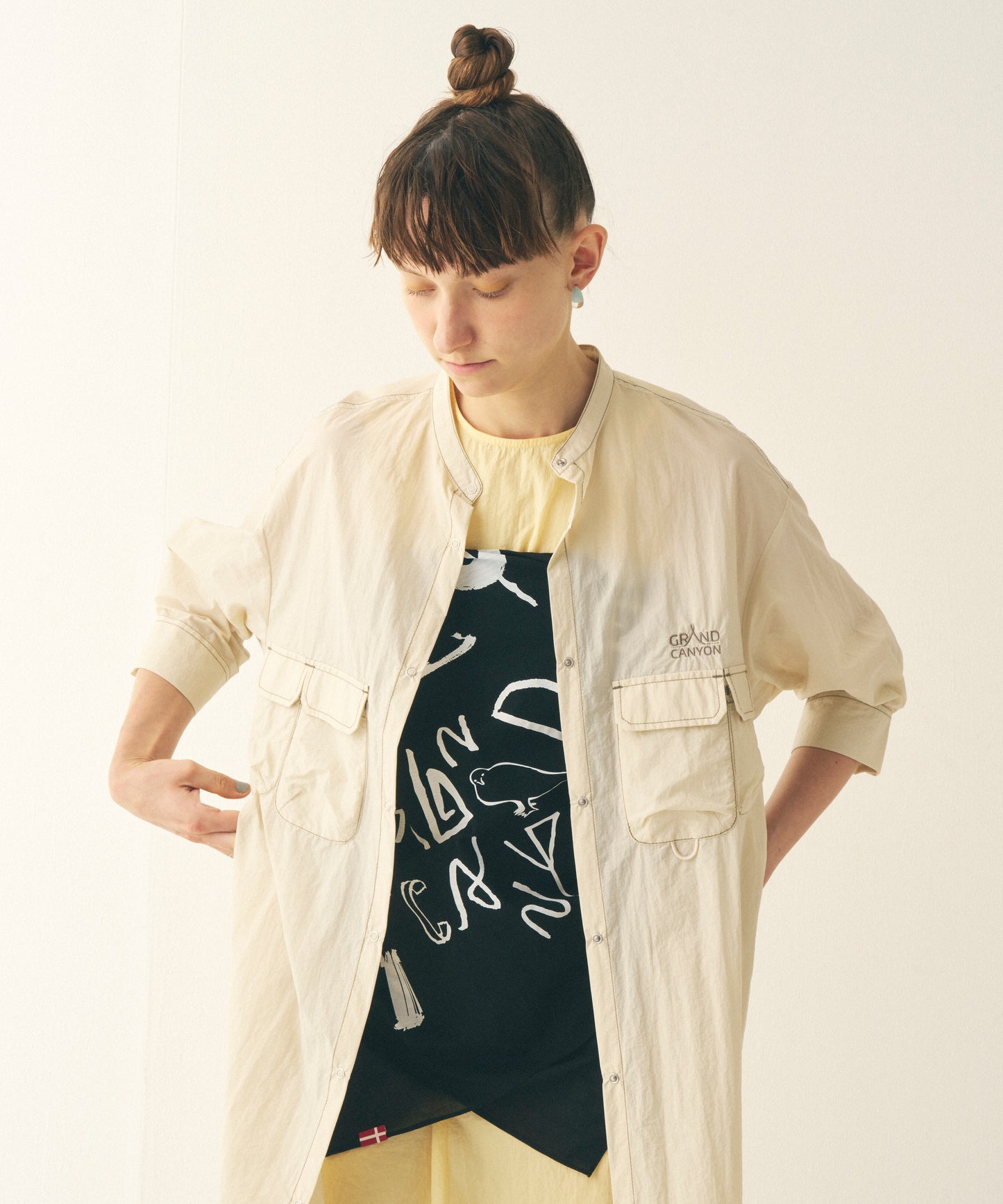 MULTI-POCKET SHIRT ONEPIECE