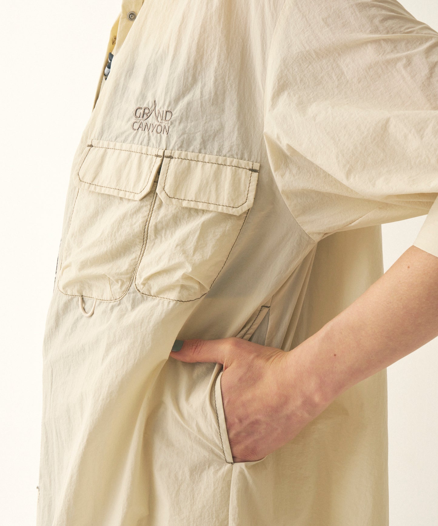 MULTI-POCKET SHIRT ONEPIECE