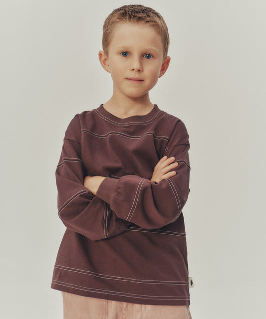 KIDS BORDER STITCH TEE