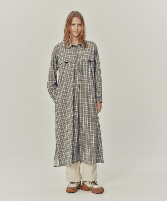 NYLON STRETCH SHIRT ONEPIECE