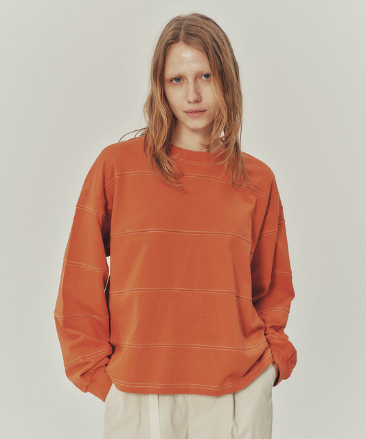 LADIES BORDER STITCH TEE
