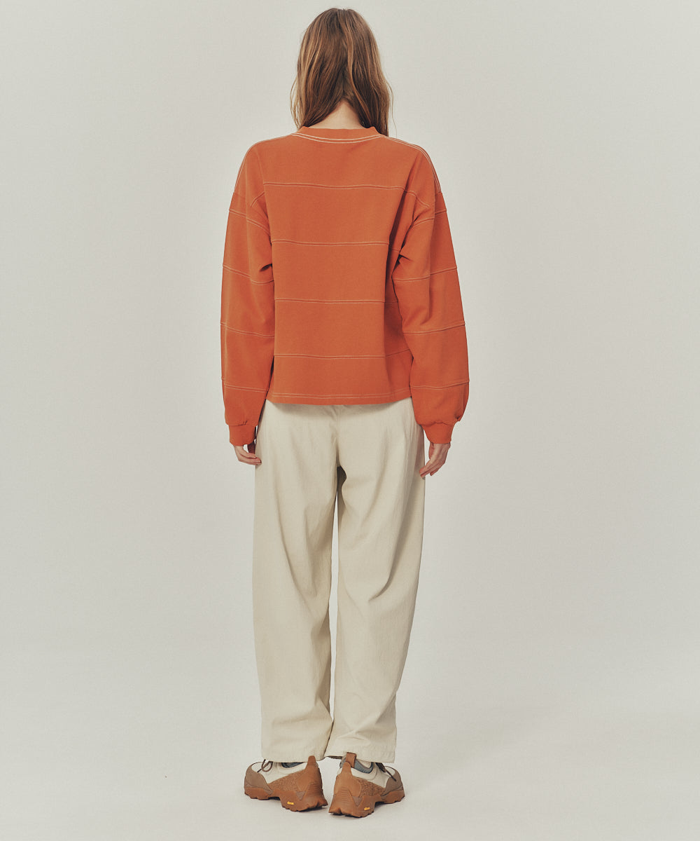 LADIES BORDER STITCH TEE