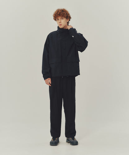 BELTED TUCK PANTS