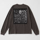 UNISEX L/S BANDANA PRINT TEE
