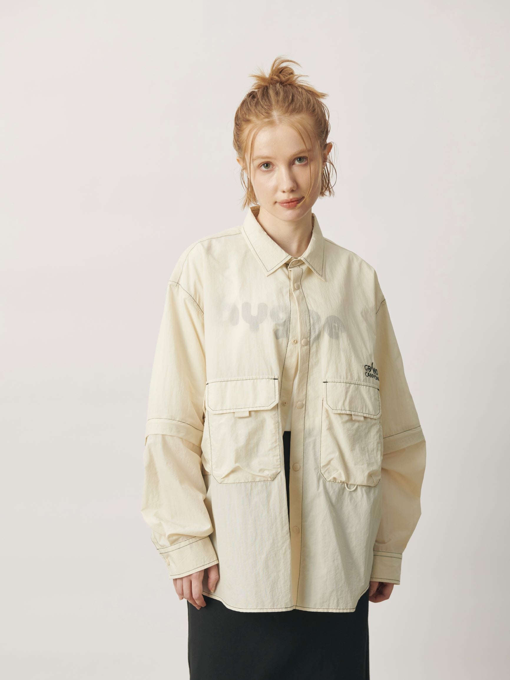 [残りわずか] UNISEX 2WAY NYLON CAMP SHIRTS