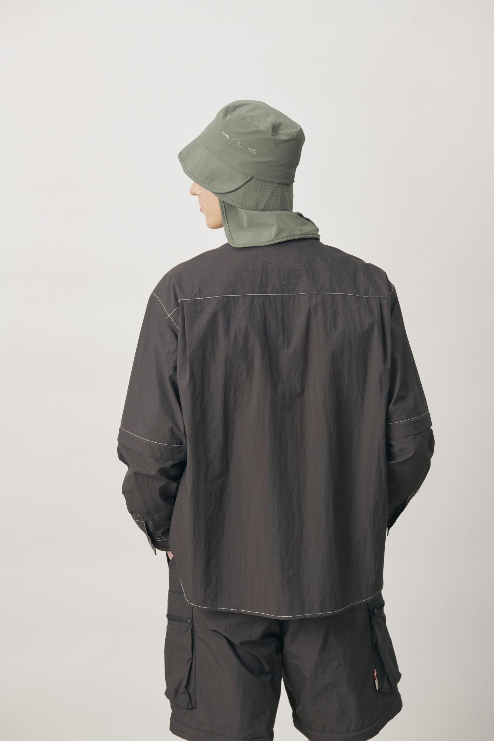 [残りわずか] UNISEX 2WAY NYLON CAMP SHIRTS