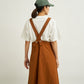 NYLON GROSGRAIN JUMPER SKIRT