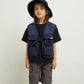 KID'S NYLON PIPING MULTI FUNCTION VEST
