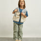 KID'S NYLON PIPING MULTI FUNCTION VEST
